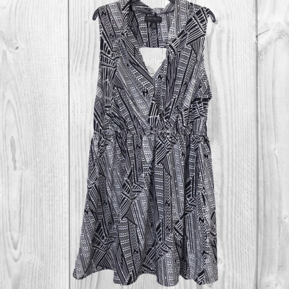Forever21 Plus Aztec halter dress